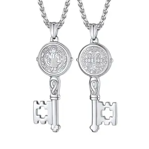 San Benito Key Necklace - Classic Design with Unique Key Shape Pendant and Chain