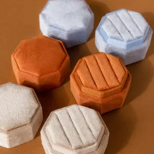 3 Slot Velvet Ring Box - Jewelry Ring Organizer - Jewelry Case