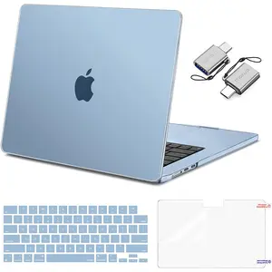 MOSISO Compatible with MacBook Air 15 inch Case 2026 2025 2024 2023 M4 A3241 M3 A3114 M2 A2941 with Liquid Retina Display Touch ID,Plastic Hard Shell&Keyboard Skin&Screen Film&Type C