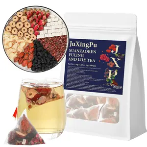 Herblight Calming Night Herbal Tea Sleep Support & Stress Relief for Sleep & Relaxation - Spina Date Seed, Lily, Poria, Rose - Caffeine-Free Stress Relief, 20 Tea Bags (4.23oz) Beverage from China