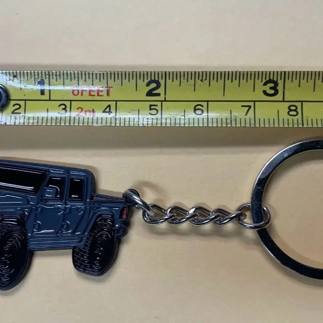 NEW - Metal Keychain For Jeep - Gladiator- Wrangler - Grey