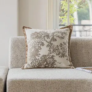 Tree Print Cushion Cover without Filler, 1 Count Square Throw Pillocase, Cushion Slipcovers, Household Decoration Supplies for Home Living Room Sofa Bedroom