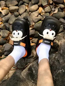 Fashion Fun Thick Sole Height Increasing Sandals, 2026 Summer New Unisex Beach Shoes, One-Click Slip-On Slippers, Comfortable Home Shoes