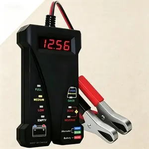 Car Battery Tester 12V, Charging System Analyzer Digital, Engine Alternator Diagnostic Tool with LED Display, Accurate Vehicle Battery Health Load Tester, Automotive Scanner Easy-to-Read Results, Digital Voltage Checker for Charging System Monitor