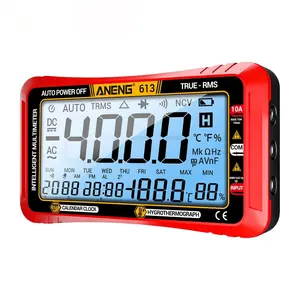 Multifunction 3 in 1 Digital Meter Calendar Temp Humidity Multimeter 4000 Counts 18 Smart Features One Tool