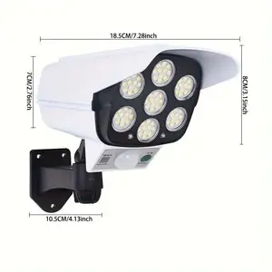 Solar Security Light with Remote Control – Looks Like Real Camera | Motion Sensor, Solar Powered, Weatherproof Outdoor Light