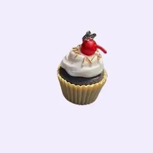 The Chocolate Cupcake with Vanilla Frosting Clip-On Charm for SnapBliss Cup Bracelet