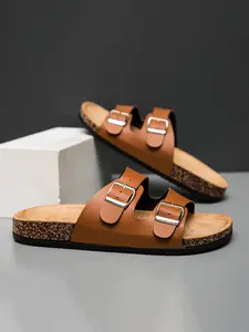 Men's Fashion Classic Softwood Slippers Sandals Pair, Trendy Versatile Summer Playwear, Comfortable Casual Footwear for Daily Use