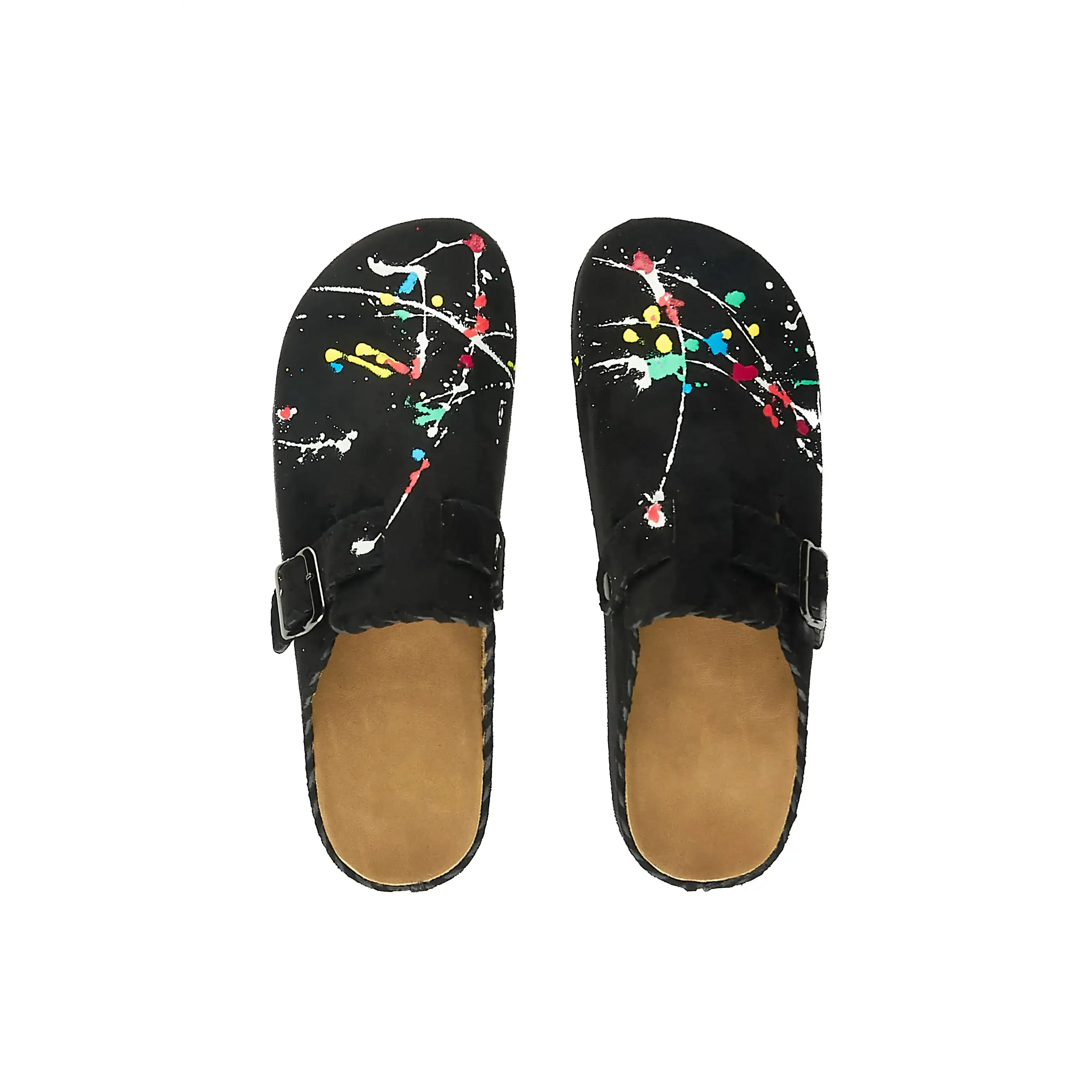 Dazia Black Painted Mules