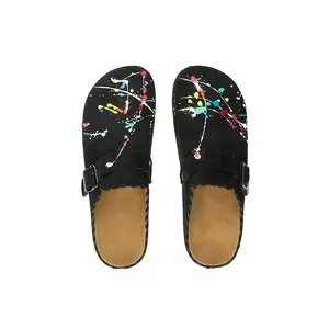 Dazia Black Painted Mules