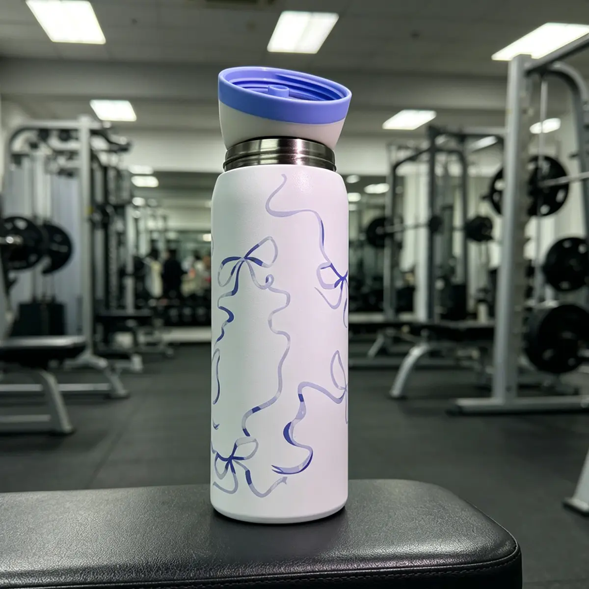 (Blue Ribbon),32oz/945ml Large Capacity Leak-Proof SportsWater Bottle-100% leak-proof-Can maintain8-12 hours of heat and ice-Can hold both hot and cold water - suitable for sports, cycling, office, home, car, Camping and Trips- Drinkware Beach Beverage