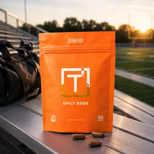 Thread Performance Daily Edge Capsules | Energy & Endurance Capsules for Young Athletes | Iron & Trace Minerals | 30 Servings