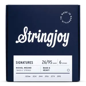 Stringjoy 26-95 Balanced Heavy Gauge Signatures - Nickel Wound Bass VI Strings