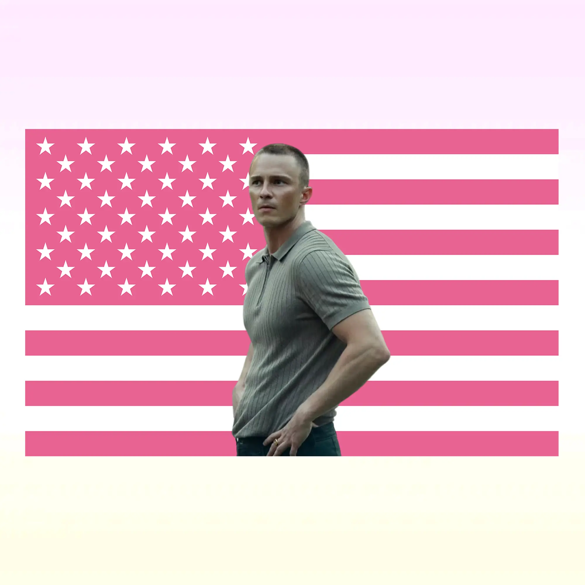 R Cameron Flag Pink American Flag Tapestry Outer Banks OBX Wall Hanging Dorm Room Decor Wall Banner