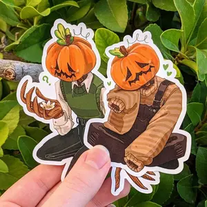 Autumn Pumpkin Head Stickers