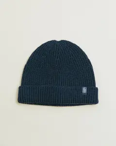 Bow Beanie in Midnight