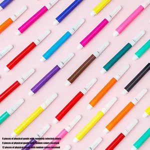 Simple Colored Painting Markers Set with 12 Colors, Perfect for Office, Study, and Meetings, Ideal for Note-Taking and Coloring
