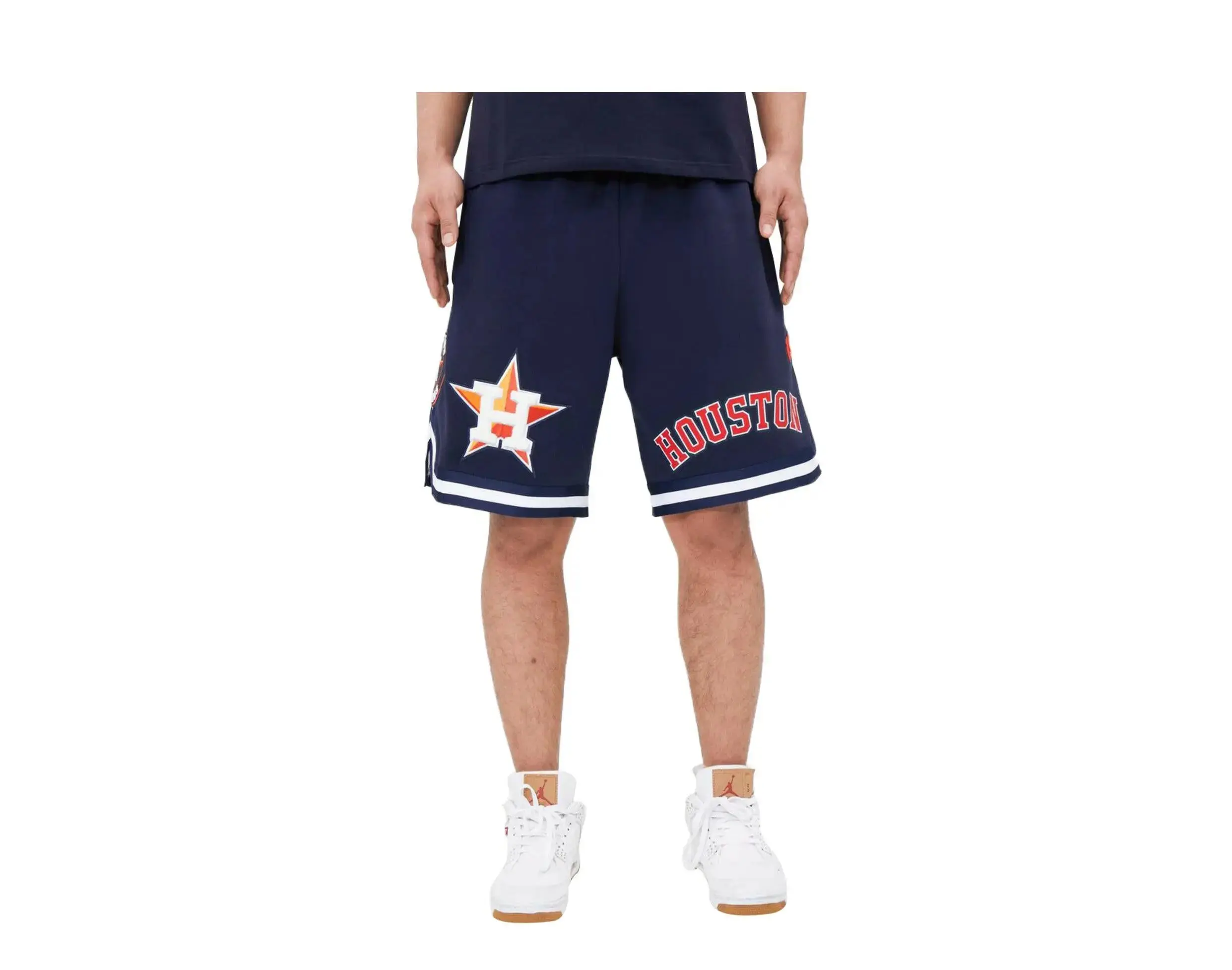 Pro Standard Houston Astros Pro Team Jogger Shorts in Midnight Navy | Men's