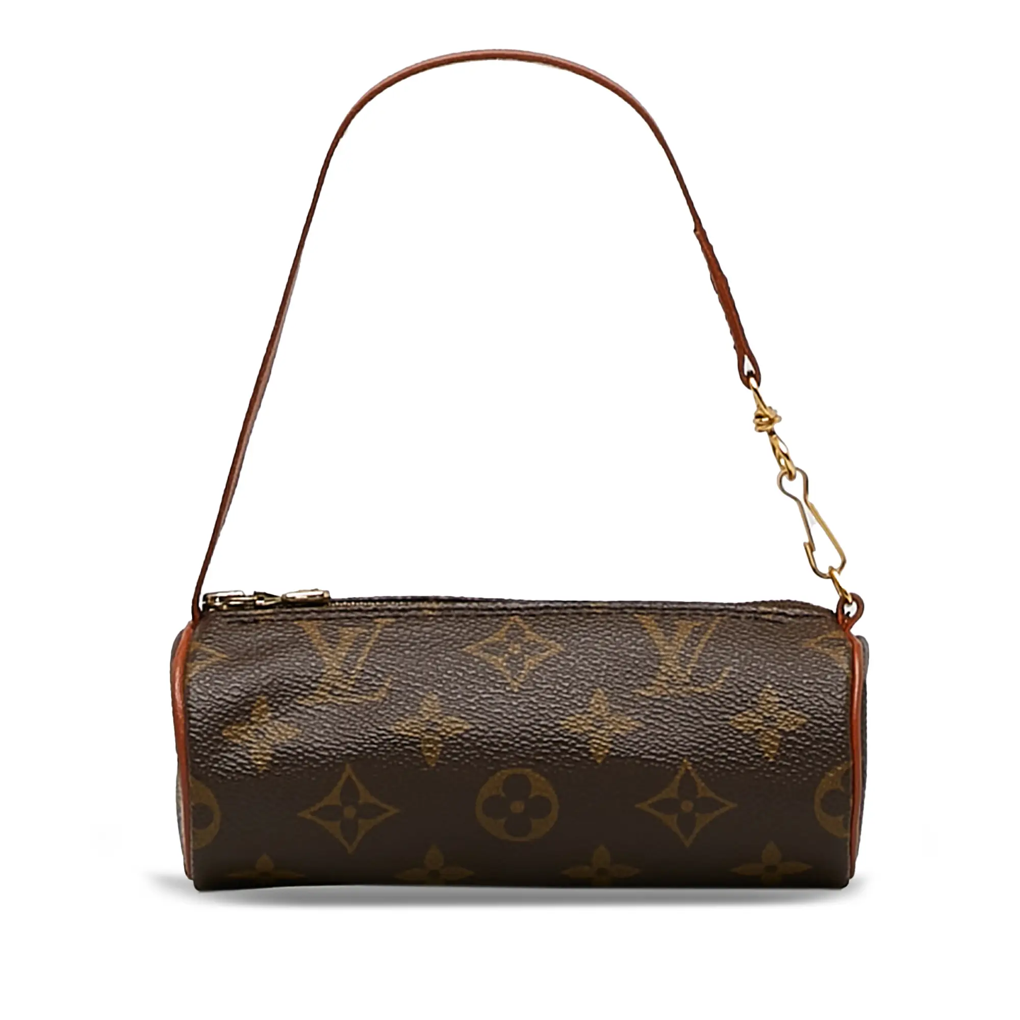 Pre-owned Louis Vuitton Canvas Small Leather Goods Monogram Papillon Pochette