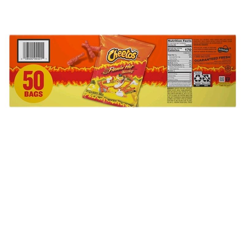 flaming hot chettos 50 pack bag
