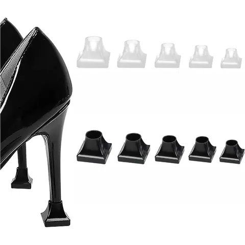 10-Pack Multi-Size Anti-Slip Base Heel Stoppers, 5 Sizes Replace Caps for High Heels, Beauty & Personal Care Footwear Accessories
