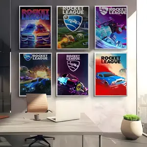 R-Rocket L-League Game Poster HD Waterproof Art Poster for Home, Bar & Café Decor | Fade-Resistant, Non-Sticky, Vibrant DIY Wall Print Perfect Decorative Poster for Office & Living Room