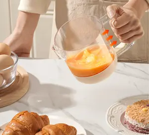 Semi-automatic press-style mixing cup, multi-function egg beater, household egg beater, mixing bowl, measuring cup, strainer, kitchen gadgets