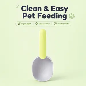 Durable Pet Food Spoon for Dogs & Cats, Non-Slip Comfortable Grip, Mixing Measuring Feeding Tool for Pet Bowls, Easy-to-Clean Supplies