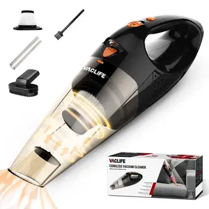 Vaclife Handheld Vacuum, Car Vacuum Cleaner Cordless, Mini Portable Rechargeable Vacuum Cleaner with 2 Filters, Orange (VL189) VacLife