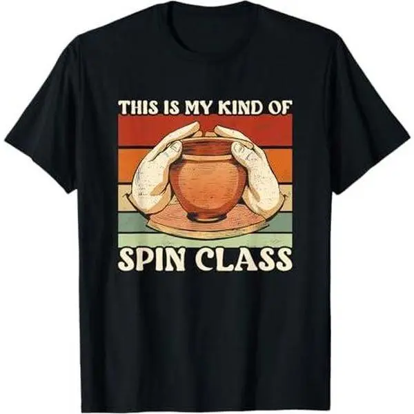 Potter This Is My Kind Of Spin Class Pottery T-Shirt