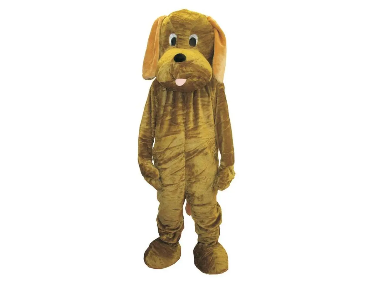 Unisex Adult Puppy Mascot Costume, 4-Piece Cuddly Cosplay Character Suit in Soft Polyester, Machine Washable for Halloween, Costume Ideas, Cosplay Costume Set