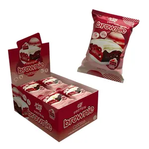 AP Brownies 12ct Protein Snack Red Velvet Flavor Boxed Dessert Snacks with Protein Content