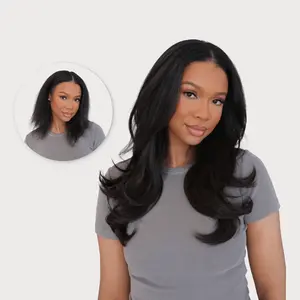 INH Hair 15in XTRA INCHES Synthetic Long Hair Extension Set with Pre Styled Layered Cut Clip Hair Extensions for Bouncy Blowout 180g