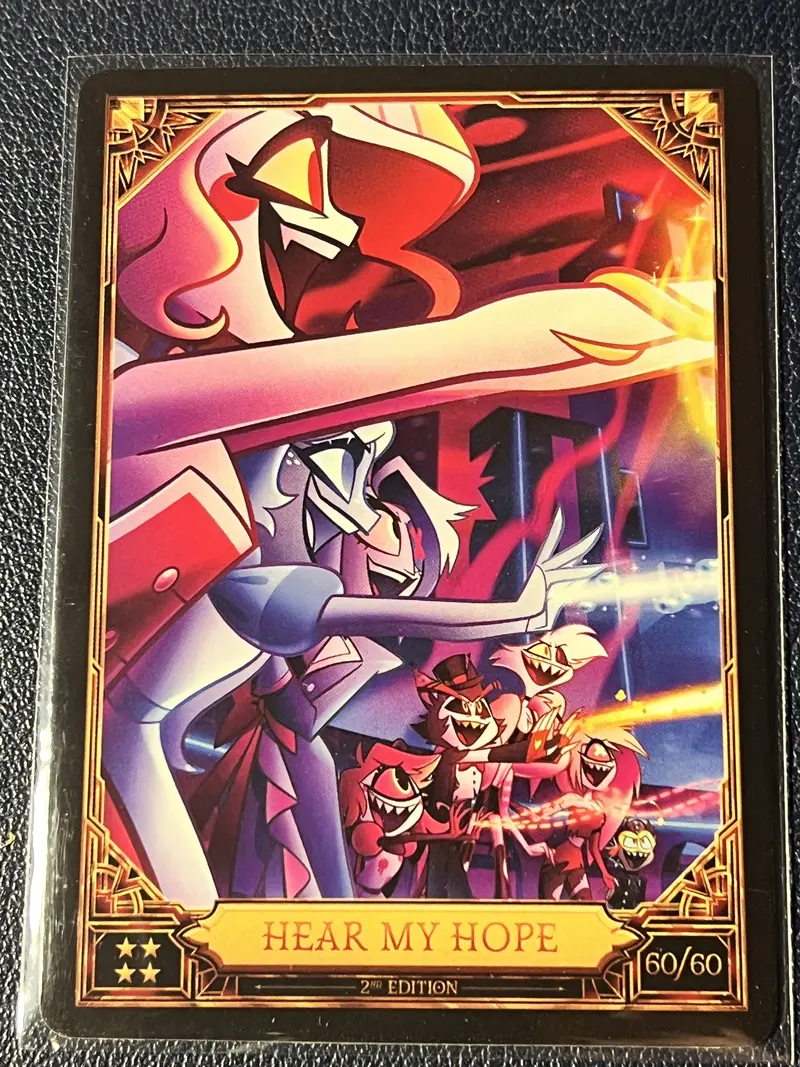 Hazbin Hotel Trading Card 2nd Edition Till The End Optichrome Foil