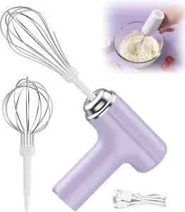 Handheld Mixer with 2 detachable Beaters- Multifunctional Kitchen Mixer, Baking Supplies, Space Saving, Easy To Clean, Durable, Perfect For Home Kitchen, Coffee Lovers And Bakers, Essential Baking Tools, Modern Kitchen Gadgets