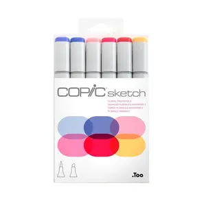 Copic - Sketch Marker Set - Floral Favorites 2, 6 pk