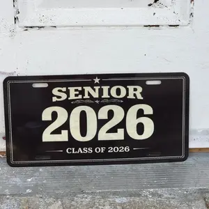 Graduation 2026 License Plate, Senior 2026 Car Decor, Class of 2026 Graduation Gift, Vanity Plate, Grad Gifts for Him