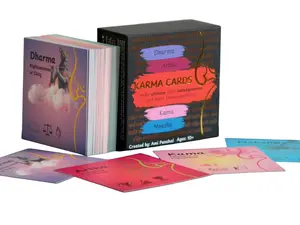 Karma Reflection Cards  Inspired by Bhagavad Gita  For Children & Adults  Explore Dharma, Artha, Kama & Moksha | Mindfulness, Self-Discovery, Introspection Tool  Giftable Premium Design | Personal Growth & Spiritual Journey