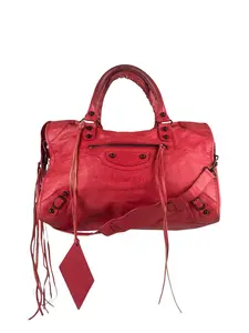 Pre-owned Balenciaga Leather Shoulder Bags Red M City Bag