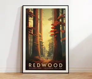 All 63 National Parks Vintage Travel Posters, Wall Art, Colorful, Unique Wall Art for Home Decor