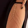 Multi-Layer Chain Tassel Pendant, Sexy Leg Chain Jewelry, Elastic Body Chain Body Jewellery Accessories, Suitable for Women & Girls, All Seasons Wear, Adjustable Jewelry, Adjustable Waist Chain, Wearable Jewelry, Body Chain Accessory