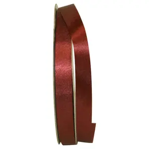 Florist Ribbons:  Acetate / Satin -- Cooler Ribbon -- ⅝ inch x 100 yards -- Brown Color