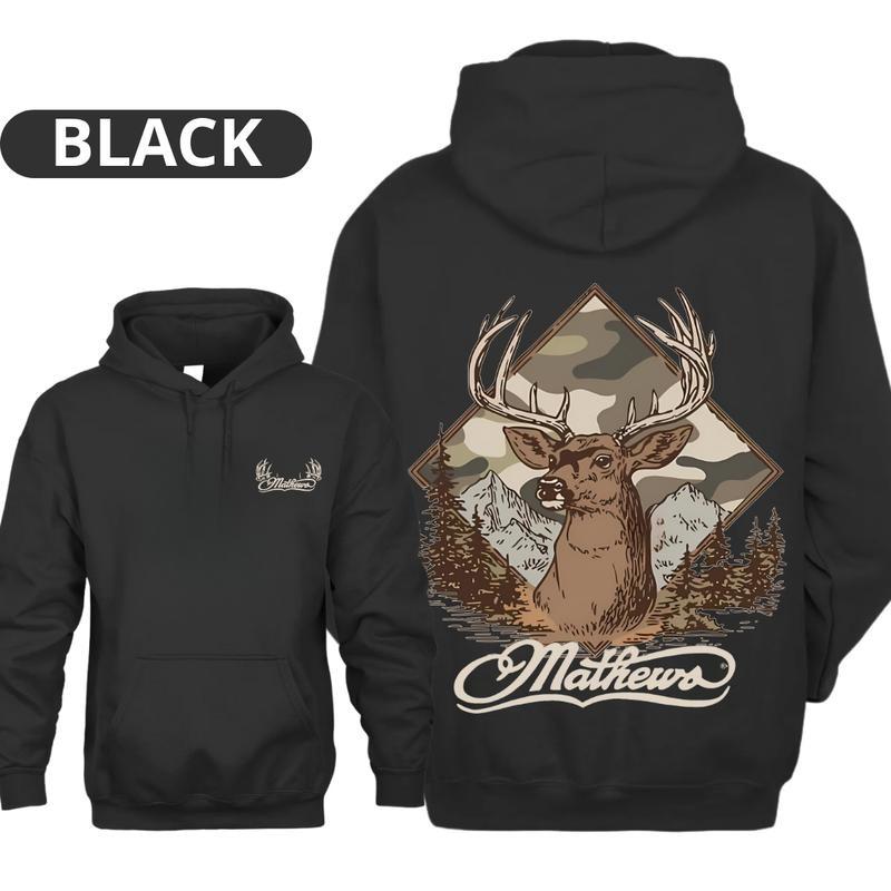 Mathews Mountain Buck Camo Hoodie, Elite Deer Hunting Sweatshirt for Men, Rugged Backcountry Archery Gear, Outdoor Lifestyle Pullover for Hunters