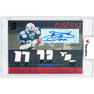 Emmitt Smith Dallas Cowboys Autographed 2006 Topps Paradigm Career High Autographed Triple 3 Color Relic #TPCHR-ES #24/25 Card - Fanatics Authentic Certified