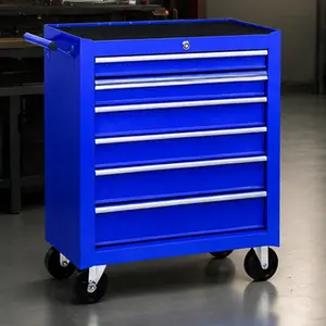 Rolling Tool Chest 7-Drawer Tool Box with Wheels Multifunctional Mechanic Tool Storage Cabinet Cart Blue for Garage Workshop Repair Shop Warehouse, Bedroom Storage Organizer for Clothes, Linens, Accessories and Home Furniture