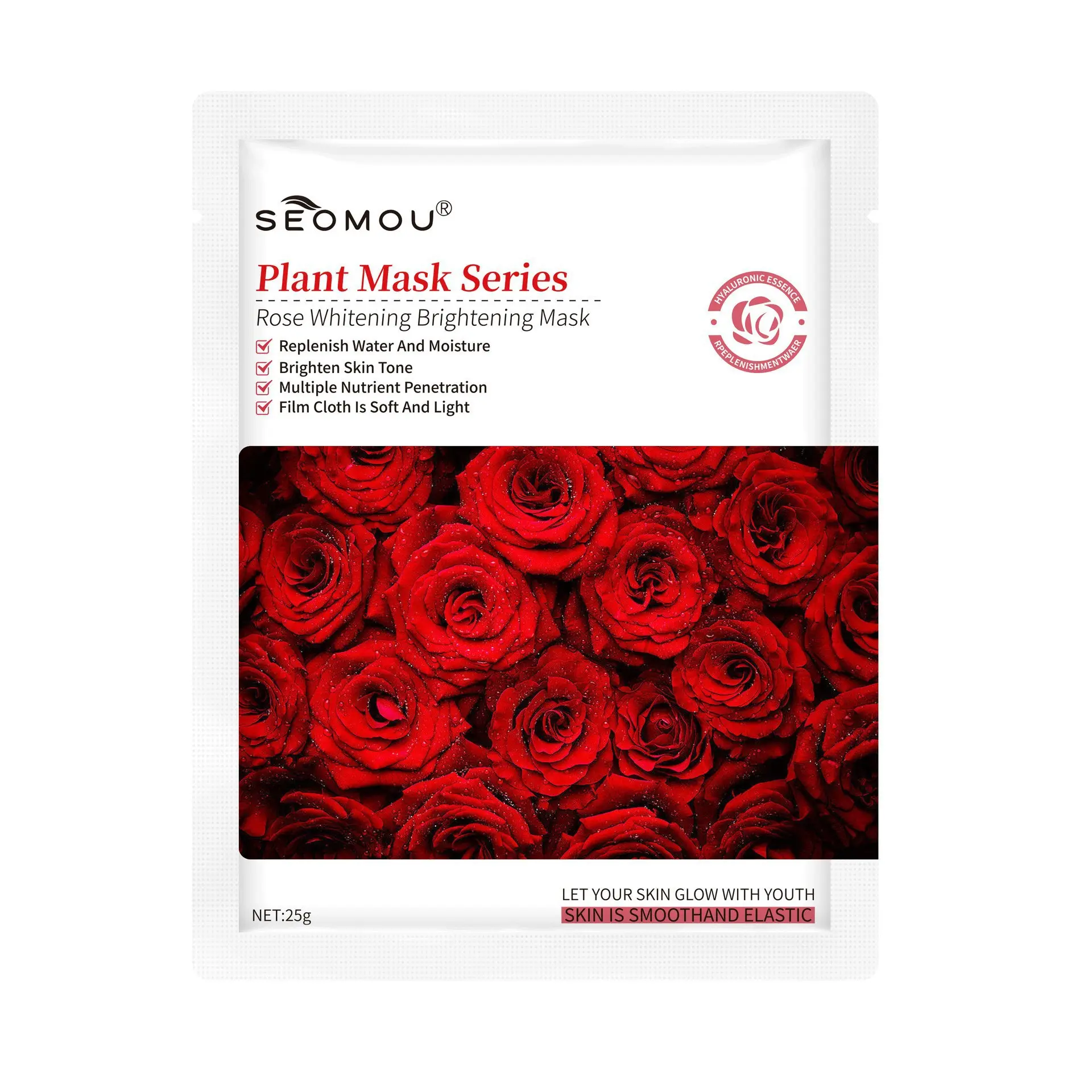 Rose facial mask 30ml/piece