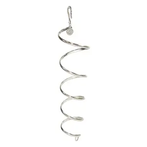 Silver Ponytail Wrap – 6" Hair Holder | Lightweight Spiral Hair Accessory