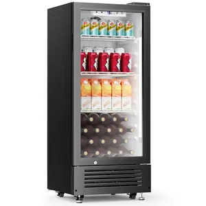 Antarctic Star Outdoor Beverage Refrigerator, 6 Cu. Ft. Glass Door Drink Fridge, Commercial Display Refrigerator with 4 Adjustable Shelves, for Shops, Restaurants, Bars tiktokshopspringglowup