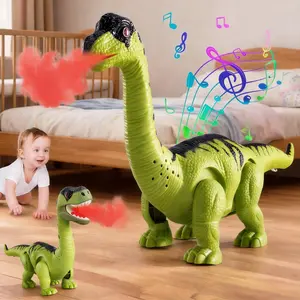 Children’s realistic interactive remote-controlled Jurassic dinosaur toy—an electric walking Tyrannosaurus model featuring cool spray effects, realistic dinosaur roars, and colorful LED lights. Made from high-quality, safe plastic, a surprise gift for tod