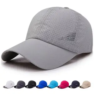 Quick Dry Baseball Cap for Men, Mesh Breathable Lightweight Sun Protection Hat, Adjustable Outdoor Sports Cap for Hiking Fishing Golf